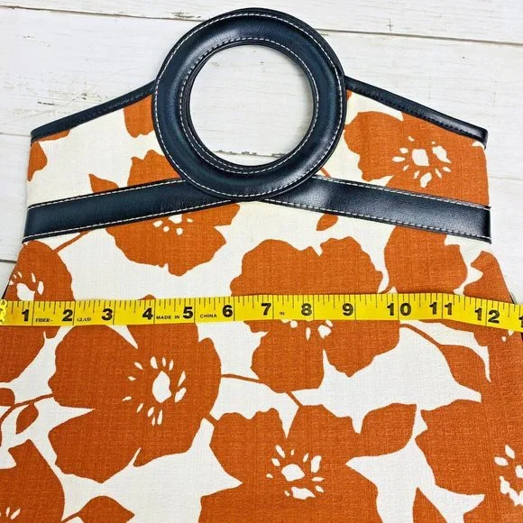 Old Navy Floral Clutch - Orange and Black - Picture 9 of 10
